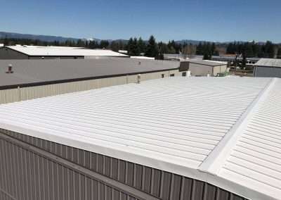 Standing seam metal roof sides